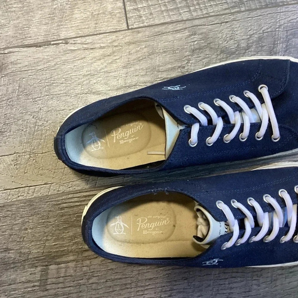 Original Penguin Men's Sam Stripe Sneakers Size 10 - Picture 7 of 8